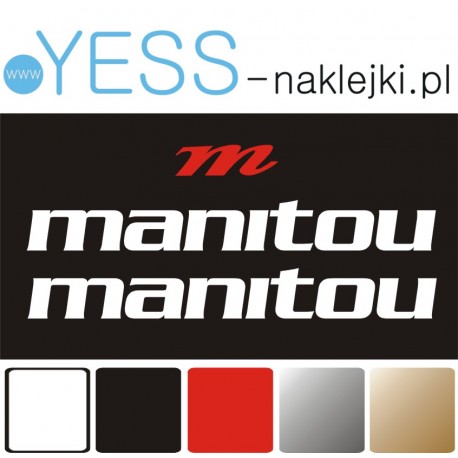 MANITOU naklejki na amortyzator widelec  YESS Naklejki