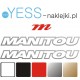 MANITOU naklejki na amortyzator widelec  YESS Naklejki