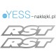 RST  naklejki na amortyzator widelec rowerowy YESS Naklejki
