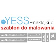  JAGUAR ROMET SPECIAL  szablon do malowania naklejki na rower, szablon malarski - YESS Naklejki