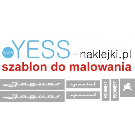  JAGUAR ROMET SPECIAL  szablon do malowania naklejki na rower, szablon malarski - YESS Naklejki