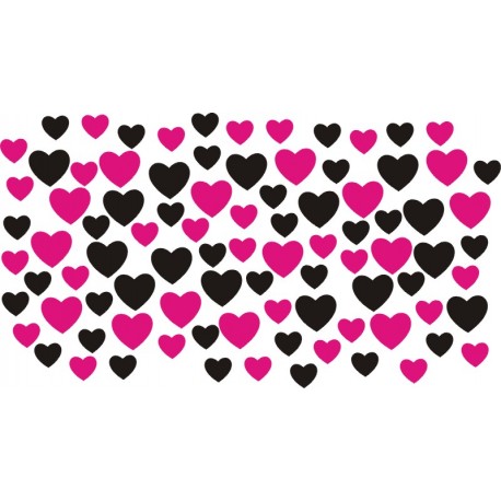 90zt SERCE SERDUSZKO SERCA SERDUSZKA   małe i duże naklejki na kask na rower dziecięcy rower dla dziewczynki - YESS Naklejki