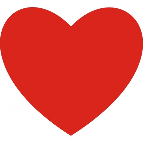 DUŻE SERCE 46x40cm naklejka ozdobna  WALENTYNKI - YESS Naklejki