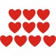 5szt SERCE SERCA SERDUSZKA 10x9cm naklejki ozdobne na WALENTYNKI- YESS Naklejki