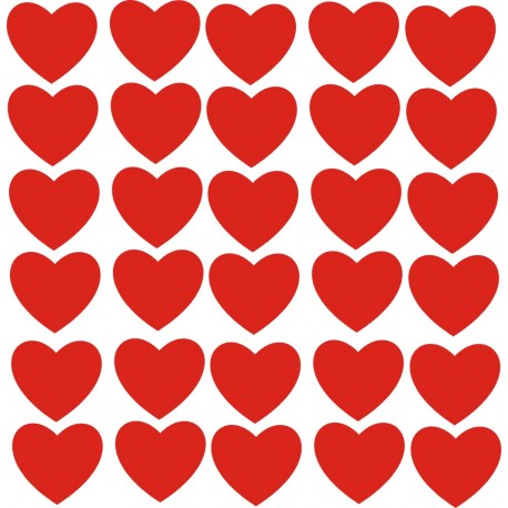 SERCE SERDUSZKO SERCA SERDUSZKA 5x4,5cm  naklejki ozdobne WALENTYNKI - YESS Naklejki