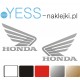 skrzydełka skrzydła na zbiornik motocykl HONDA CBR CB  naklejki tuningowe YESS Naklejki
