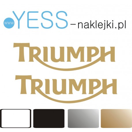 TRIUMPH Naklejka na bak  motocykl  YESS Naklejki