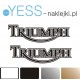TRIUMPH Naklejka na bak  motocykl  YESS Naklejki
