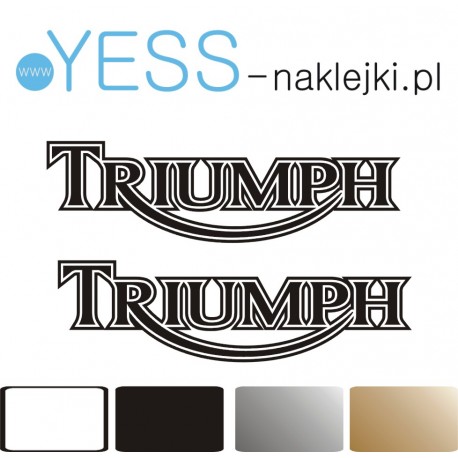 TRIUMPH Naklejka na bak  motocykl  YESS Naklejki