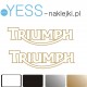 TRIUMPH Naklejka na bak  motocykl  YESS Naklejki