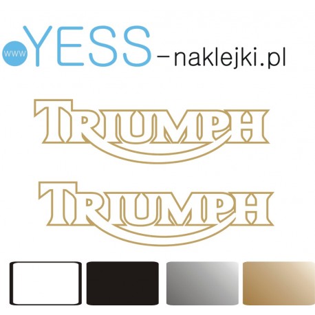 TRIUMPH Naklejka na bak  motocykl  YESS Naklejki