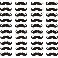 40szt Wąsy Mustache naklejki ozdobne,  YESS Naklejki