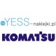 KOMATSU naklejka ładowarka koparka naczepa wywrotka tir  YESS Naklejki.pl