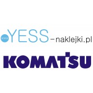 KOMATSU naklejka ładowarka koparka naczepa wywrotka tir  YESS Naklejki.pl