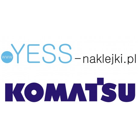 KOMATSU naklejka ładowarka koparka naczepa wywrotka tir  YESS Naklejki.pl