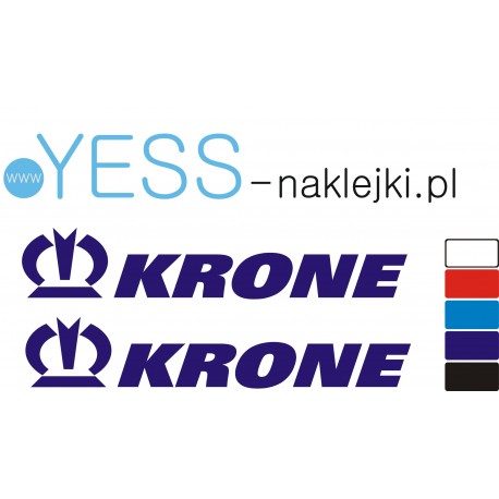KRONE naklejka naczepa  przyczepa tir wywrotka  YESS Naklejki