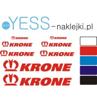 KRONE zestaw naklejek przyczepa naczepa tir wywrotka  YESS Naklejki