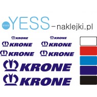 KRONE zestaw naklejka przyczepa naczepa tir wywrotka  YESS Naklejki