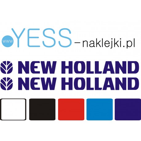 New Holland naklejka na traktor ciągnik koparka  YESS Naklejki