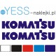 KOMATSU naklejka ładowarka koparka  naczepa wywrotka tir   YESS Naklejki