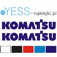 KOMATSU naklejka ładowarka koparka  naczepa wywrotka tir   YESS Naklejki