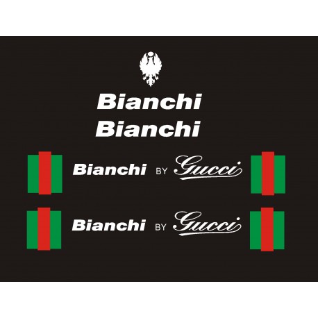 BIANCHI by Gucci  naklejki zastępcze na rower górski mtb szosowy trekkingowy gravel miejski elektryczny damski męski