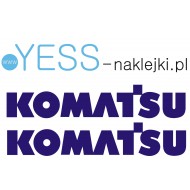 KOMATSU naklejka ładowarka koparka   naczepa wywrotka tir  YESS Naklejki