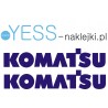 KOMATSU naklejka ładowarka koparka   naczepa wywrotka tir  YESS Naklejki