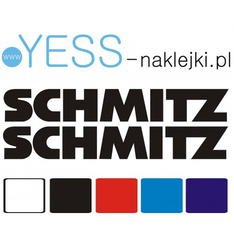 SCHMITZ   naklejka naczepa przyczepa wywrotka tir chłodnia  YESS Naklejki.pl