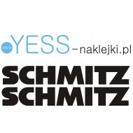 SCHMITZ   naklejka naczepa przyczepa wywrotka tir chłodnia  YESS Naklejki.pl