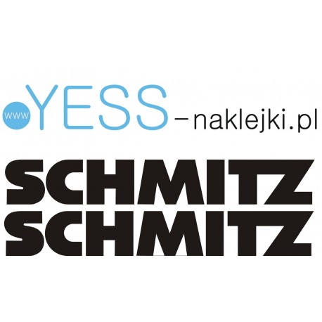 SCHMITZ   naklejka naczepa przyczepa wywrotka tir chłodnia  YESS Naklejki.pl