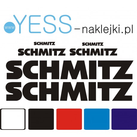 SCHMITZ  zestaw naklejek naczepa przyczepa wywrotka tir chłodnia  YESS Naklejki.pl