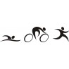 TRIATHLON SWIM BIKE RUN naklejka  hobby na samochód auto