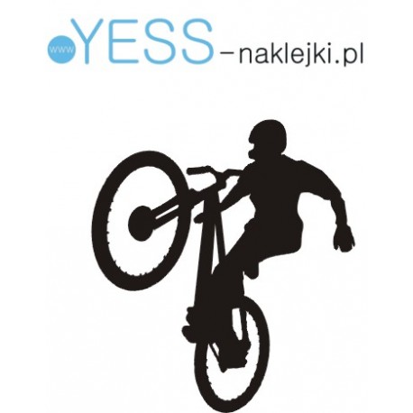 ROWERZYSTA skaczący skoczek jump jumper naklejka hobby na samochód, auto - YESS Naklejki.pl