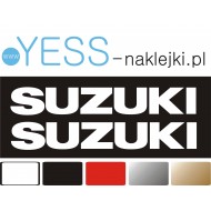 SUZUKI 40cm białe naklejki tuningowe na motocykl samochód   YESS Naklejki