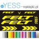 FELT naklejki zastępcze na rower męski, gravel, górski, mtb, szosowy, trekkingowy, miejski - YESS Naklejki