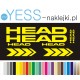 HEAD 40cm naklejki na rower szosowy zestaw na rame i widelec YESS Naklejki