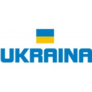 FLAGA  UKRAINA + NAPIS     