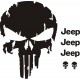 PUNISHER Naklejki Samochód Jeep Toyota Honda Land Rover  Defender Nissan Suzuki Subaru Mitsubishi tuning OFF ROAD 4x4