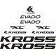 KROSS EVADO  naklejki zastępcze na rower górski mtb,rower szosowy,rower trekkingowy,rower miejski,rower damski,rower męski