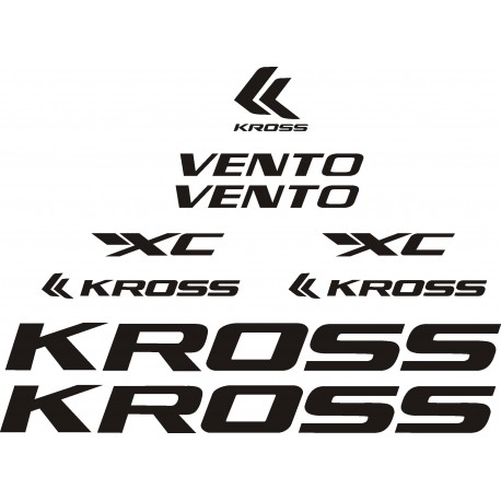 KROSS VENTO naklejki zastępcze na rower górski mtb,rower szosowy,rower trekkingowy,rower miejski,rower damski,rower męski