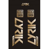 LYRIK Ultimate ROCK SHOX naklejki na amortyzator widelec rower