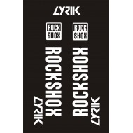 LYRIK ROCK SHOX naklejki na amortyzator widelec rower