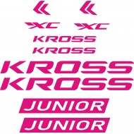 KROSS JUNIOR XC rower dziecięcy naklejki na rower dla chłopca dziewcynki