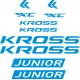 KROSS JUNIOR XC  rower dziecięcy naklejki na rower dla chłopca dziewcynki