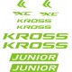 KROSS JUNIOR XC  rower dziecięcy naklejki na rower dla chłopca dziewcynki