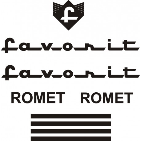 FAVORIT ROMET naklejki zastępcze na rower damski, rower męski, gravel, górski, mtb, szosowy, trekkingowy, miejski  YESS Naklejki