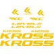 KROSS  LEVEL  A9 naklejki zastępcze na rower górski mtb,rower szosowy,rower trekkingowy,rower miejski,rower damski,rower męski