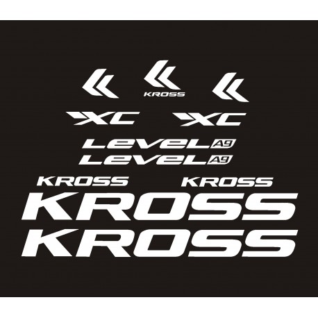 KROSS  LEVEL  A9 naklejki zastępcze na rower górski mtb,rower szosowy,rower trekkingowy,rower miejski,rower damski,rower męski