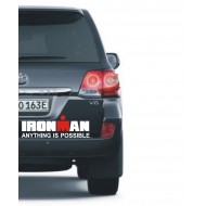 IRONMAN ANTHING IS POSSIBLE 40x13cm     Naklejka Tuning 4x4   Off-Road